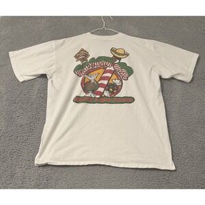 Vtg 1995 Balzout‎ Big Juan's Candy Double-Sided White T Shirt Sz XL Single